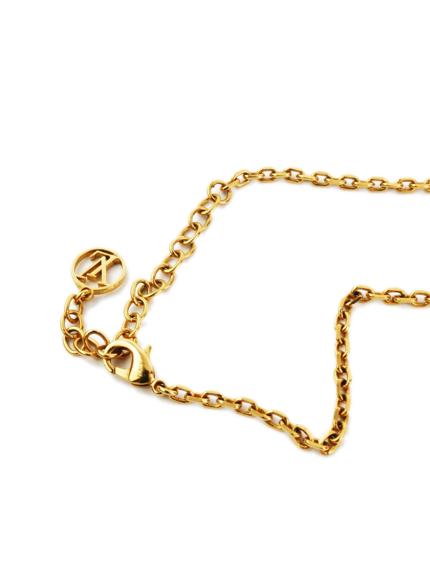 Louis Vuitton Gold & Silver Twin Locks Necklace