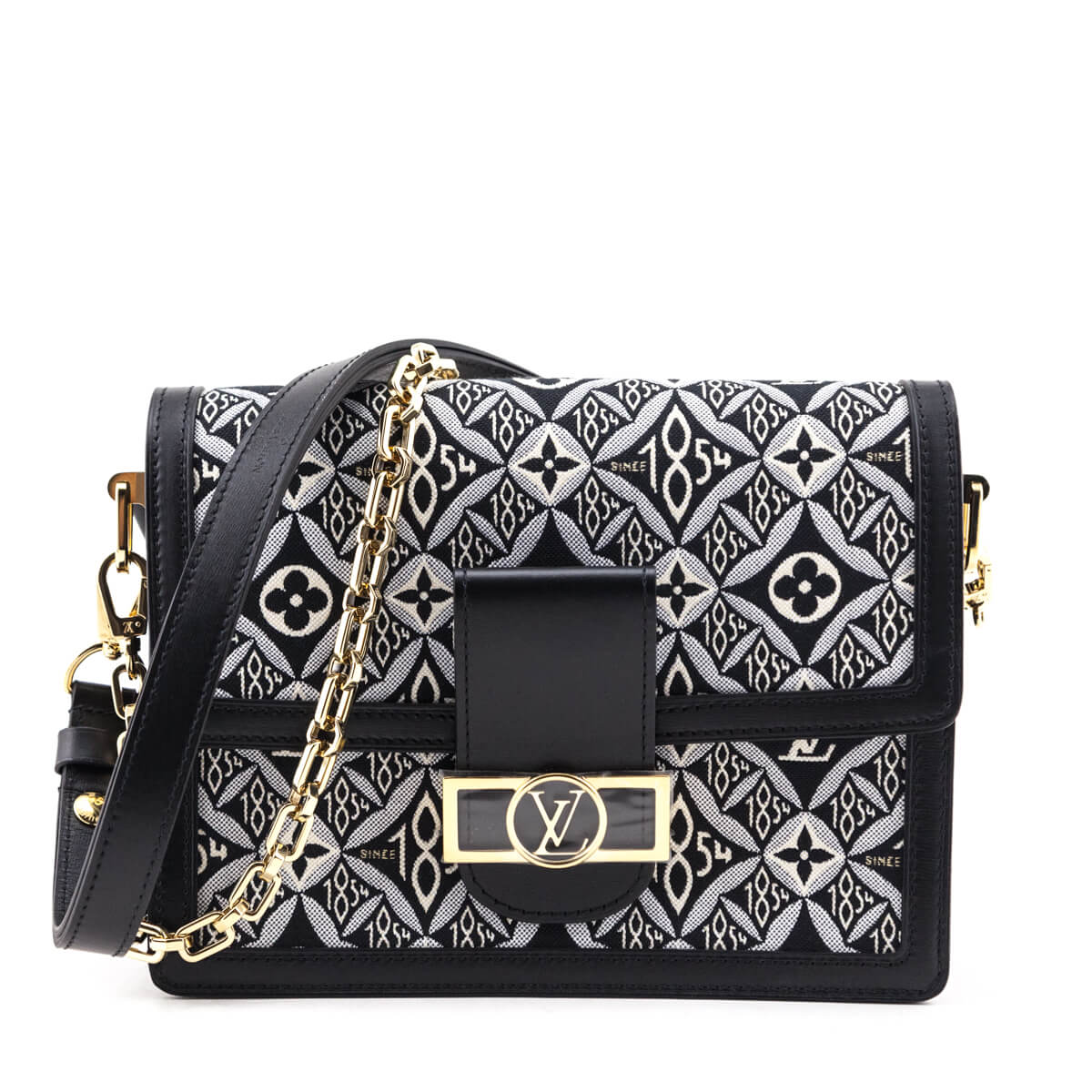 Louis Vuitton Grey Jacquard Since 1854 Dauphine MM