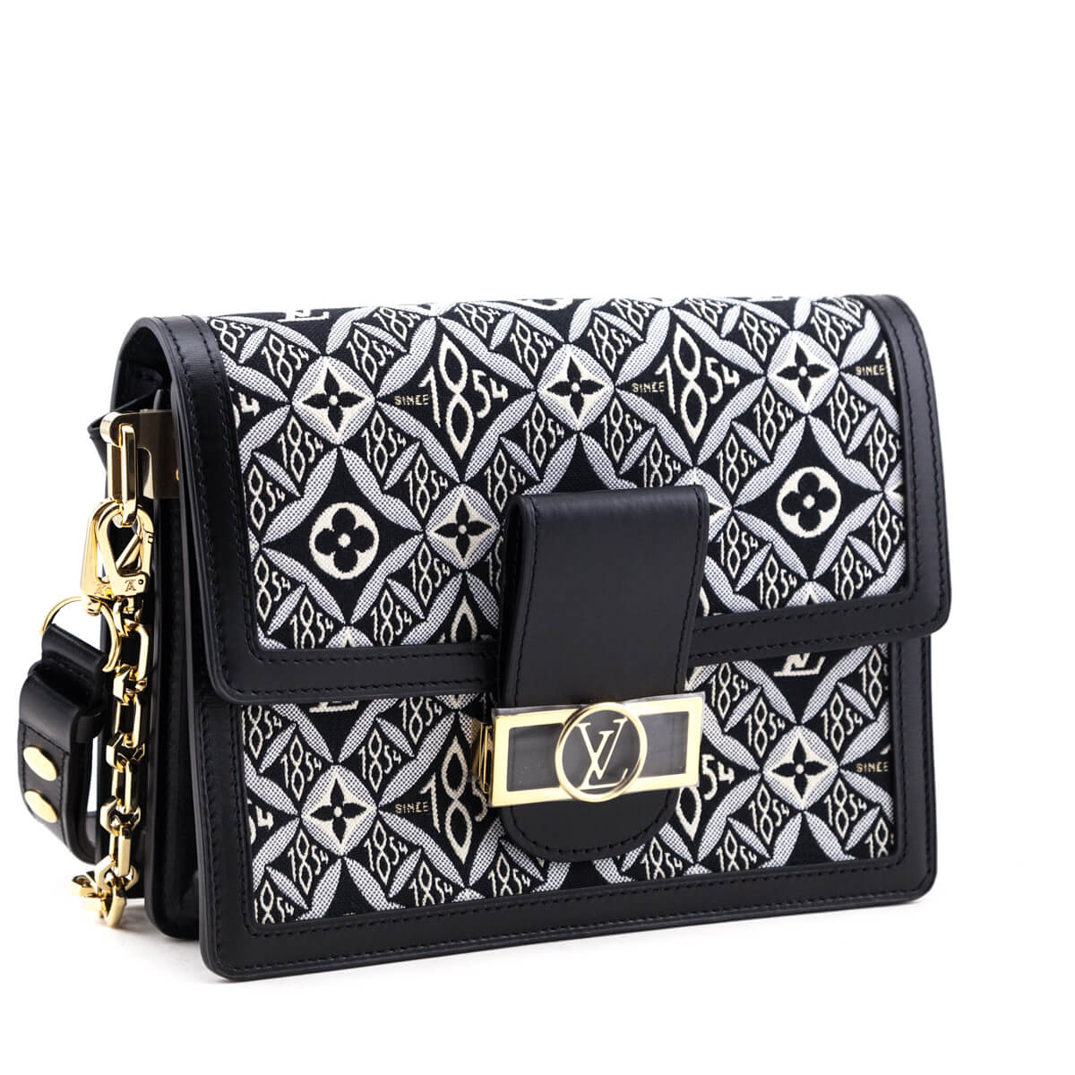 Louis Vuitton Grey Jacquard Since 1854 Dauphine MM