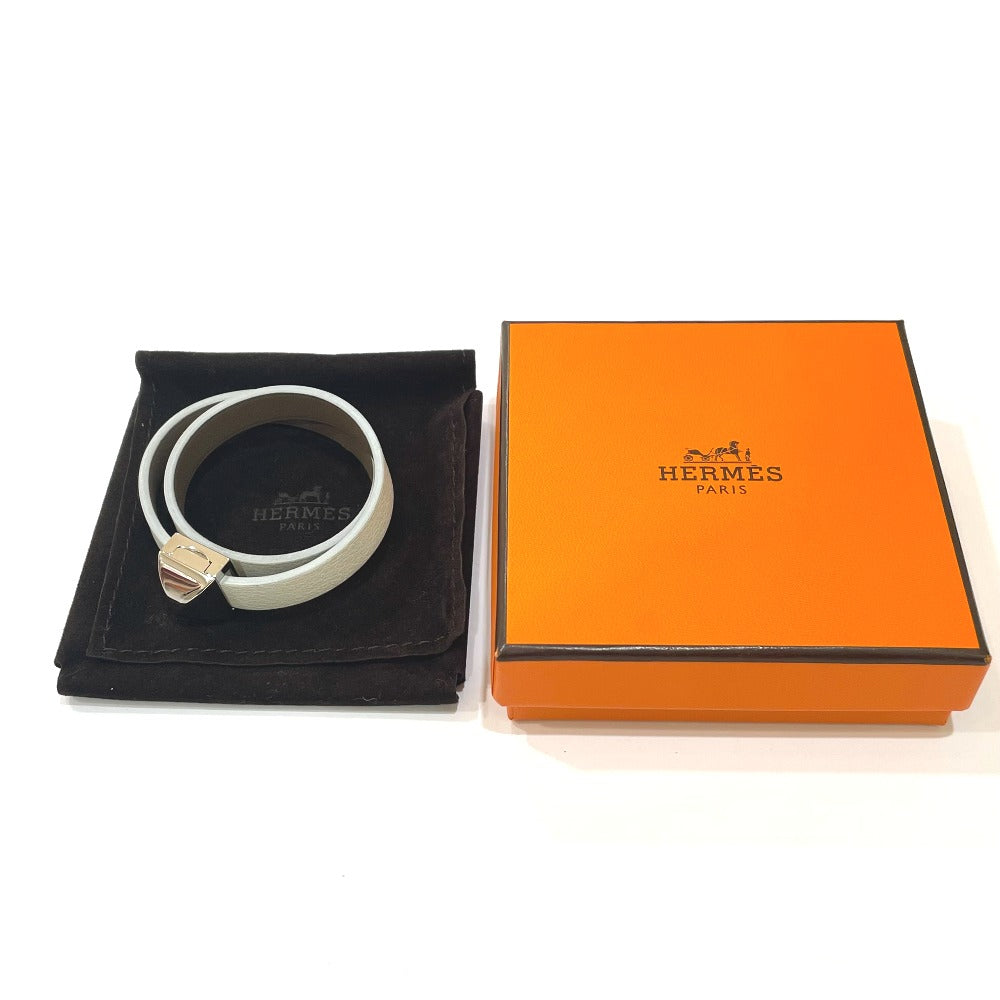 HERMES bracelet Swift White type Medor Anfini T1