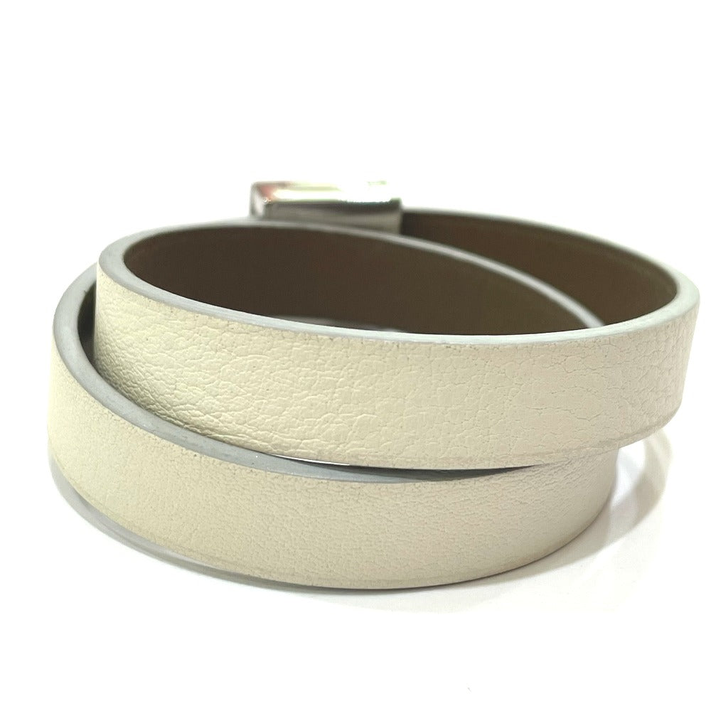 HERMES bracelet Swift White type Medor Anfini T1