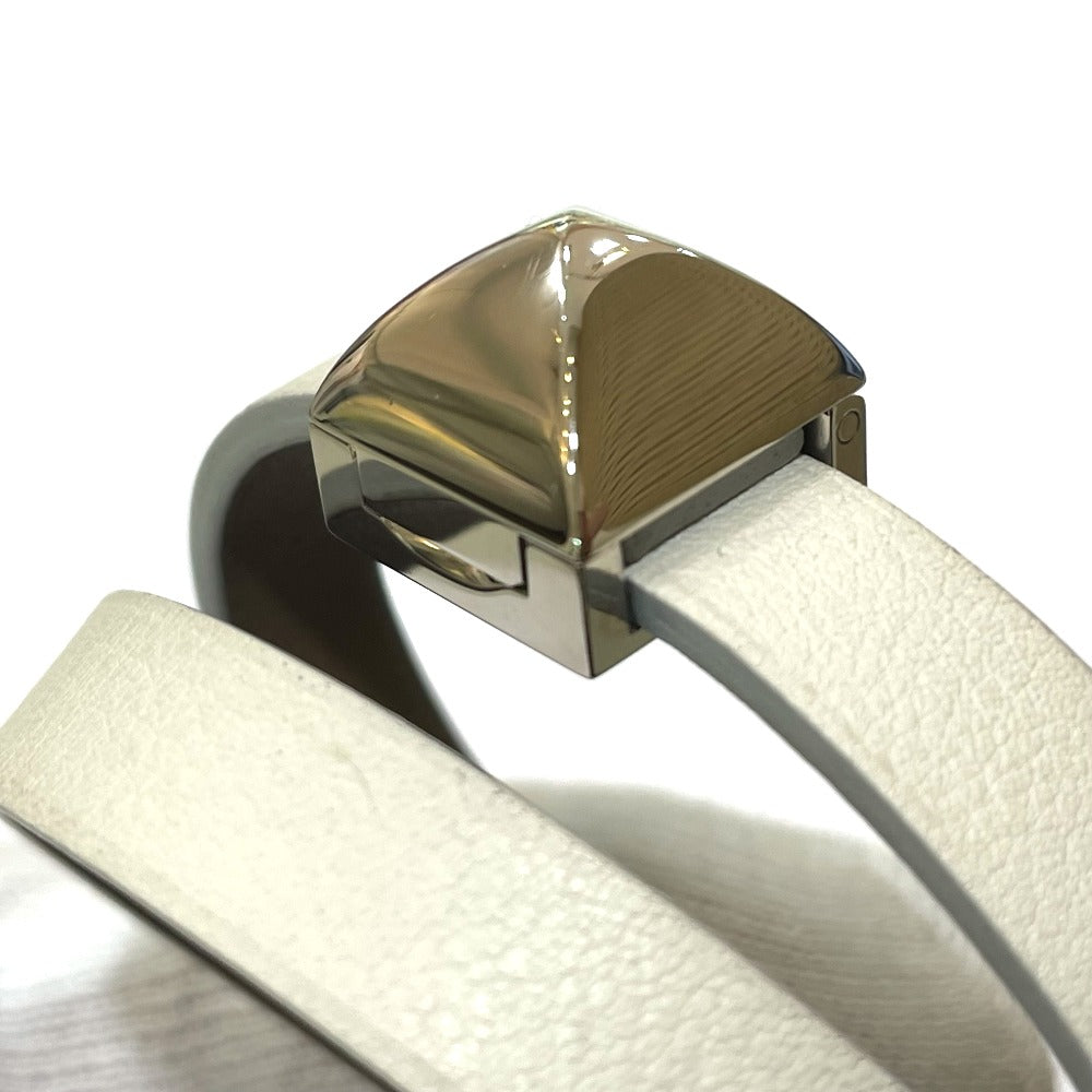 HERMES bracelet Swift White type Medor Anfini T1