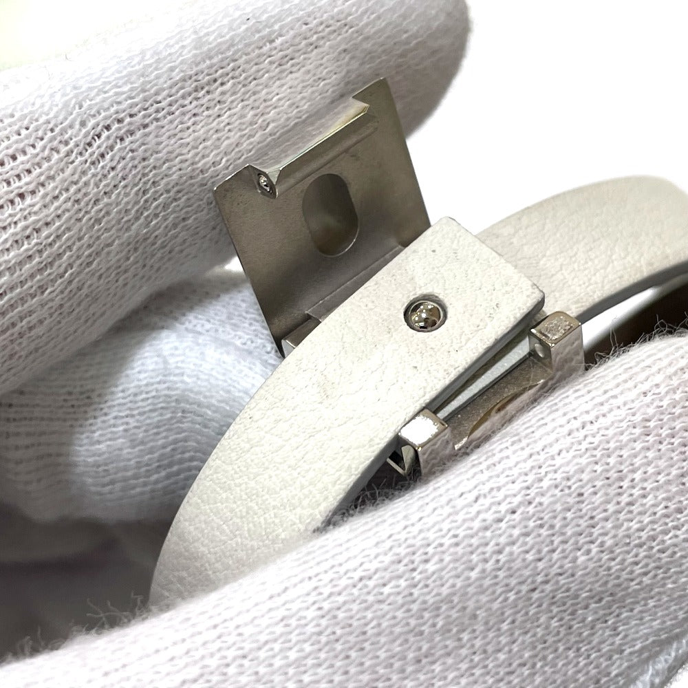 HERMES bracelet Swift White type Medor Anfini T1