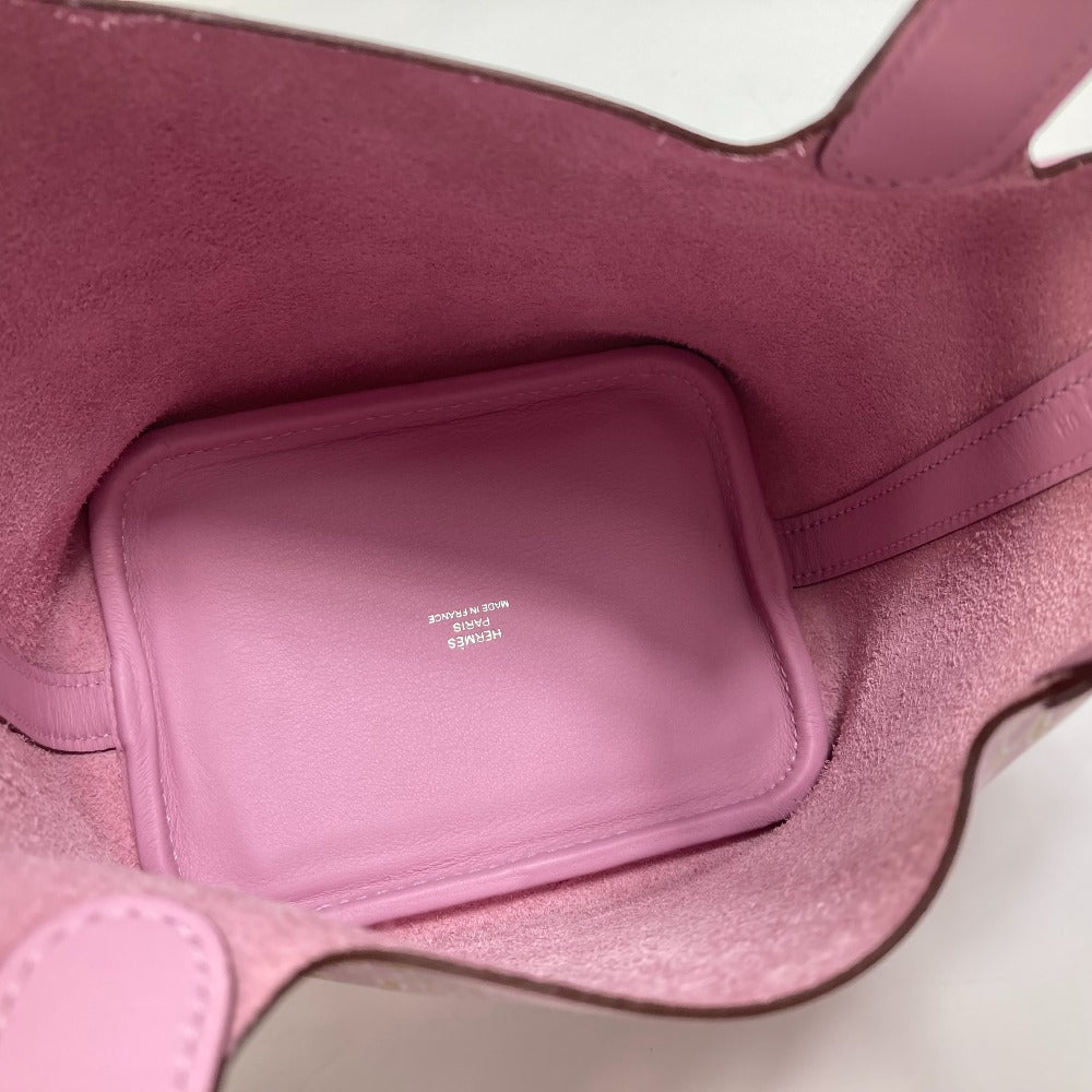 HERMES Handbag Swift pink Picotin Lock Micro Micro 14 Women Used