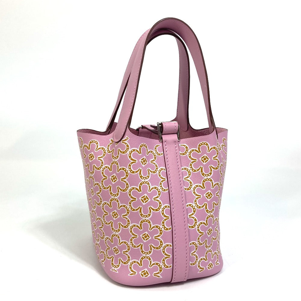 HERMES Handbag Swift pink Picotin Lock Micro Micro 14 Women Used