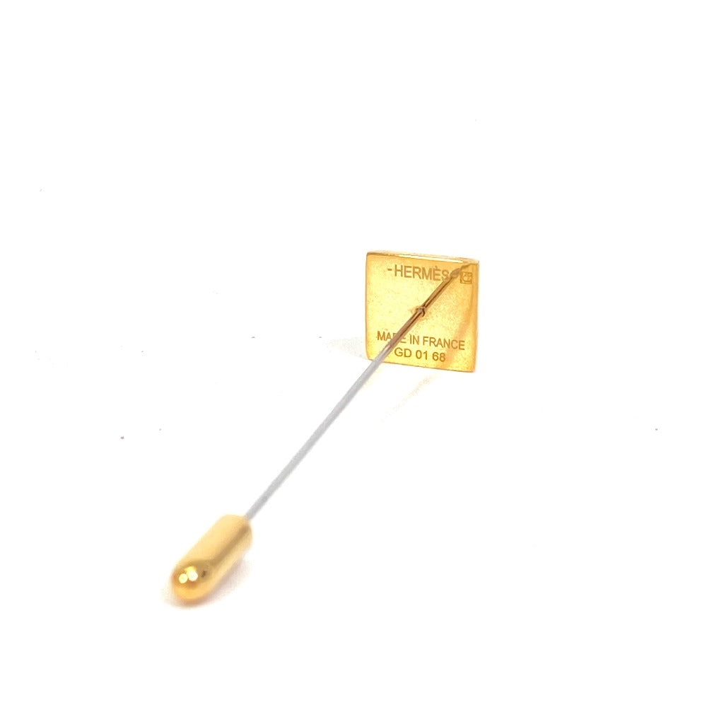 HERMES Brooch Gold Plated gold Accessories Medor Women Used