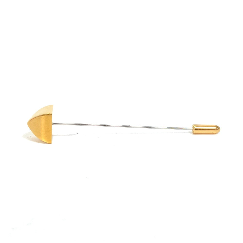 HERMES Brooch Gold Plated gold Accessories Medor Women Used