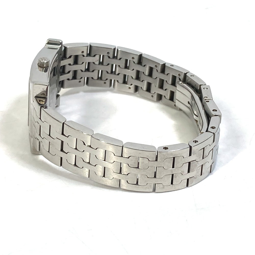 HERMES Watches Quartz HH1.210 Stainless Steel Silver H watch black dial Women Used