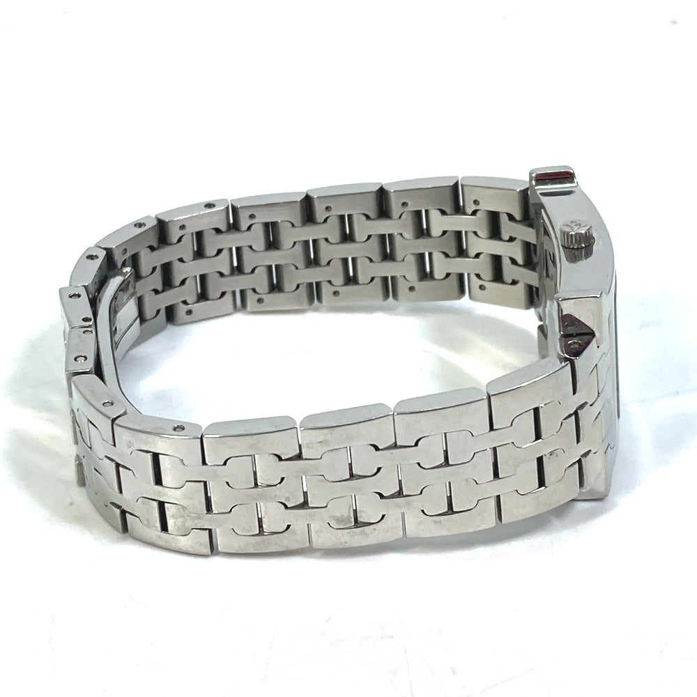 HERMES Watches Quartz HH1.210 Stainless Steel Silver H watch black dial Women Used
