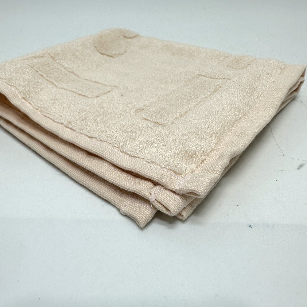 HERMES towel cotton beige Horse logo