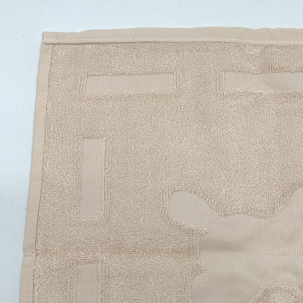 HERMES towel cotton beige Horse logo