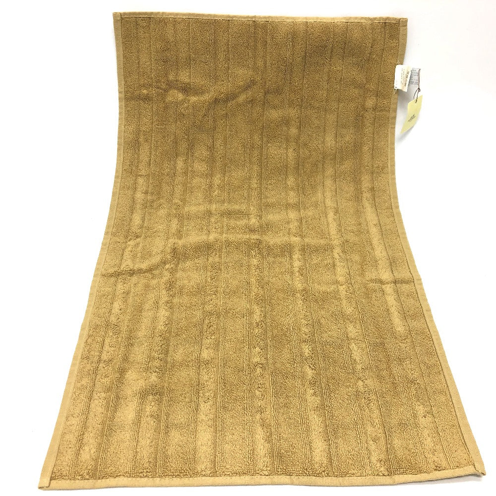 HERMES towel cotton Brown H logo labyrinth