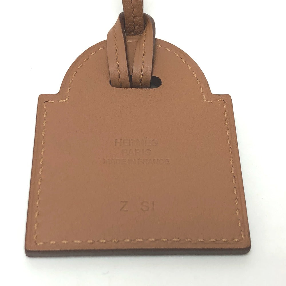 HERMES Necklace Vaux Swift Brown Curiosity Cadena Women Used