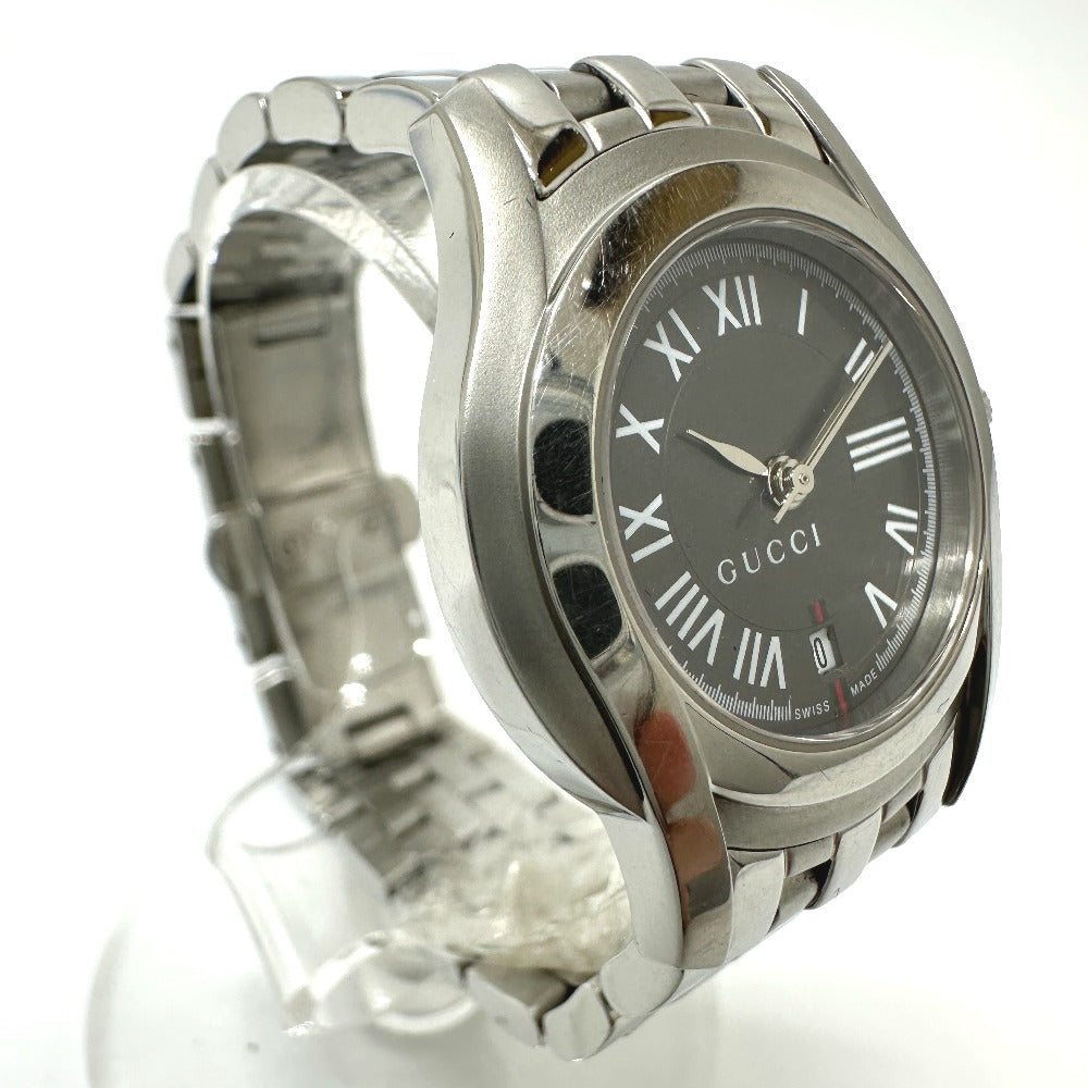 GUCCI Watches Quartz 5500L Stainless Steel Silver G class gray dial Women Used
