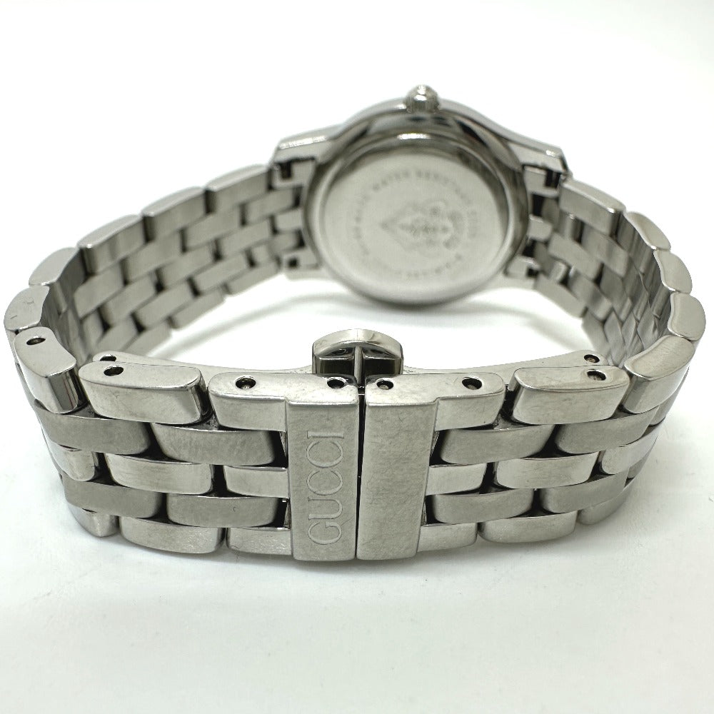 GUCCI Watches Quartz 5500L Stainless Steel Silver G class gray dial Women Used
