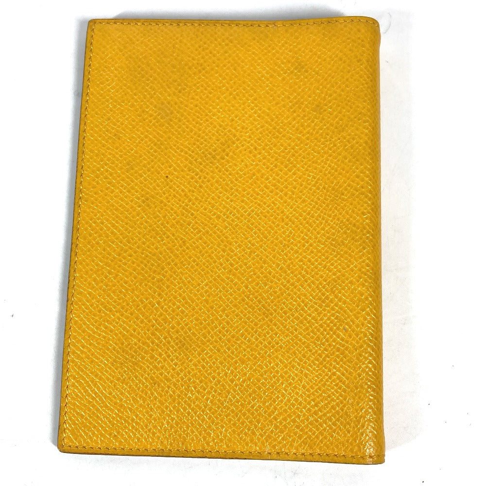 HERMES Notebook cover leather yellow Agenda PM Women Used