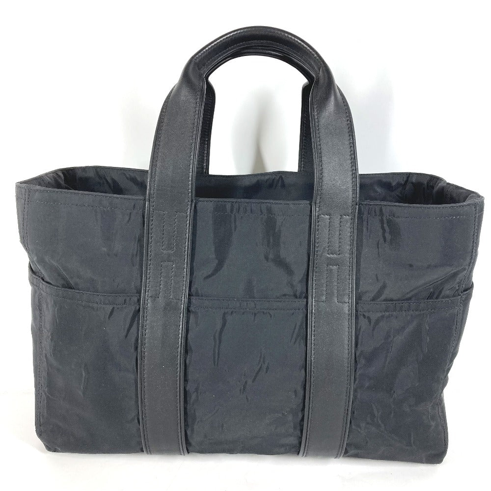 HERMES Tote Bag Nylon black Akapu Luco MM Women Used