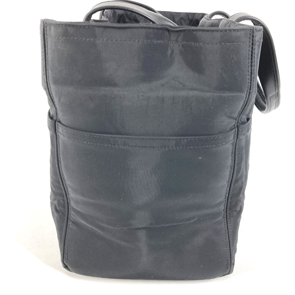 HERMES Tote Bag Nylon black Akapu Luco MM Women Used