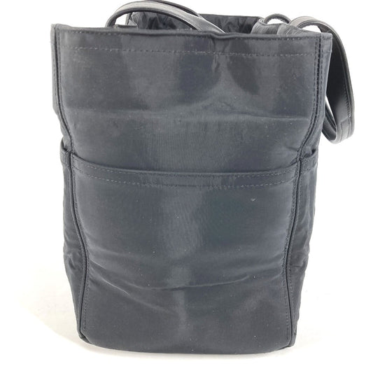HERMES Tote Bag Nylon black Akapu Luco MM Women Used