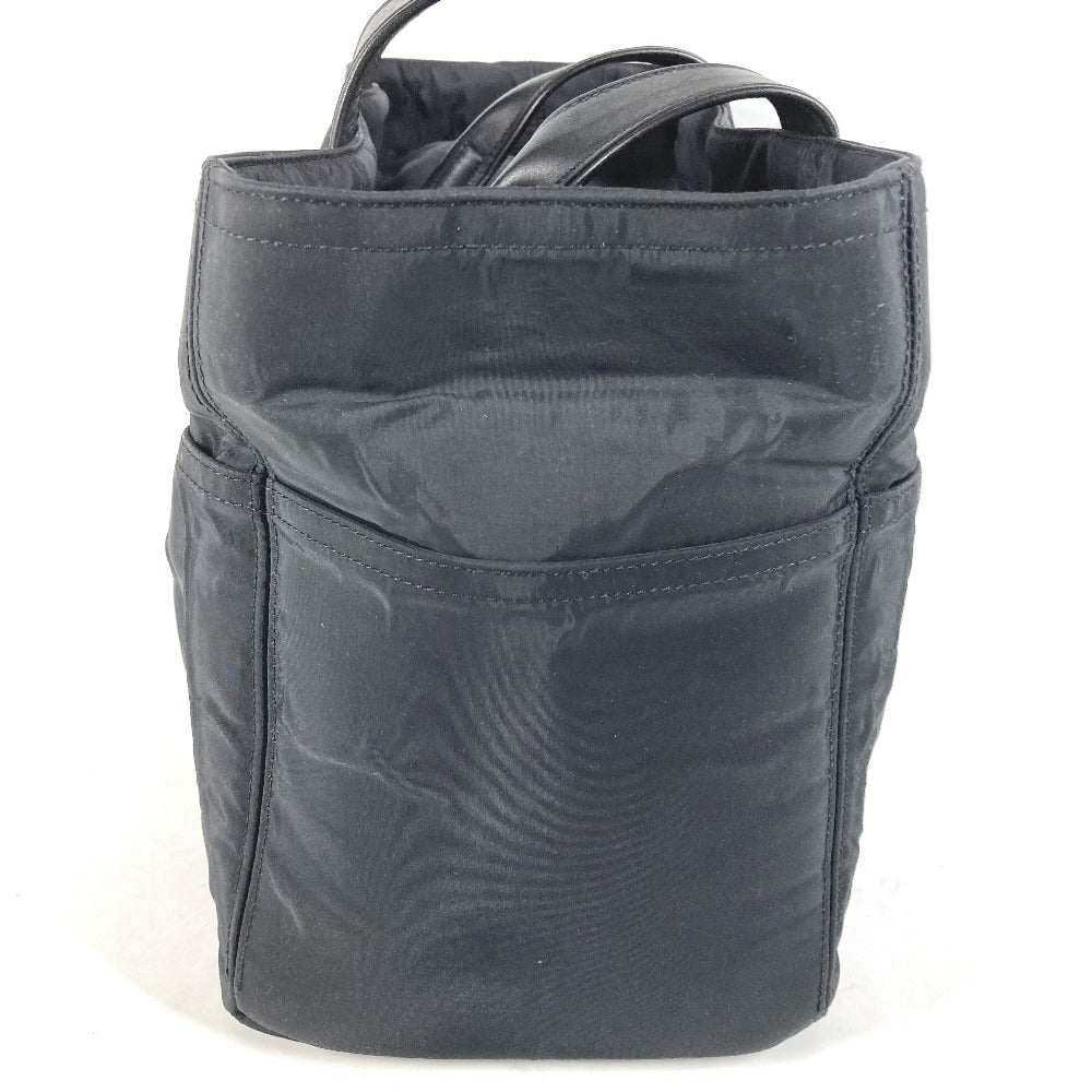 HERMES Tote Bag Nylon black Akapu Luco MM Women Used