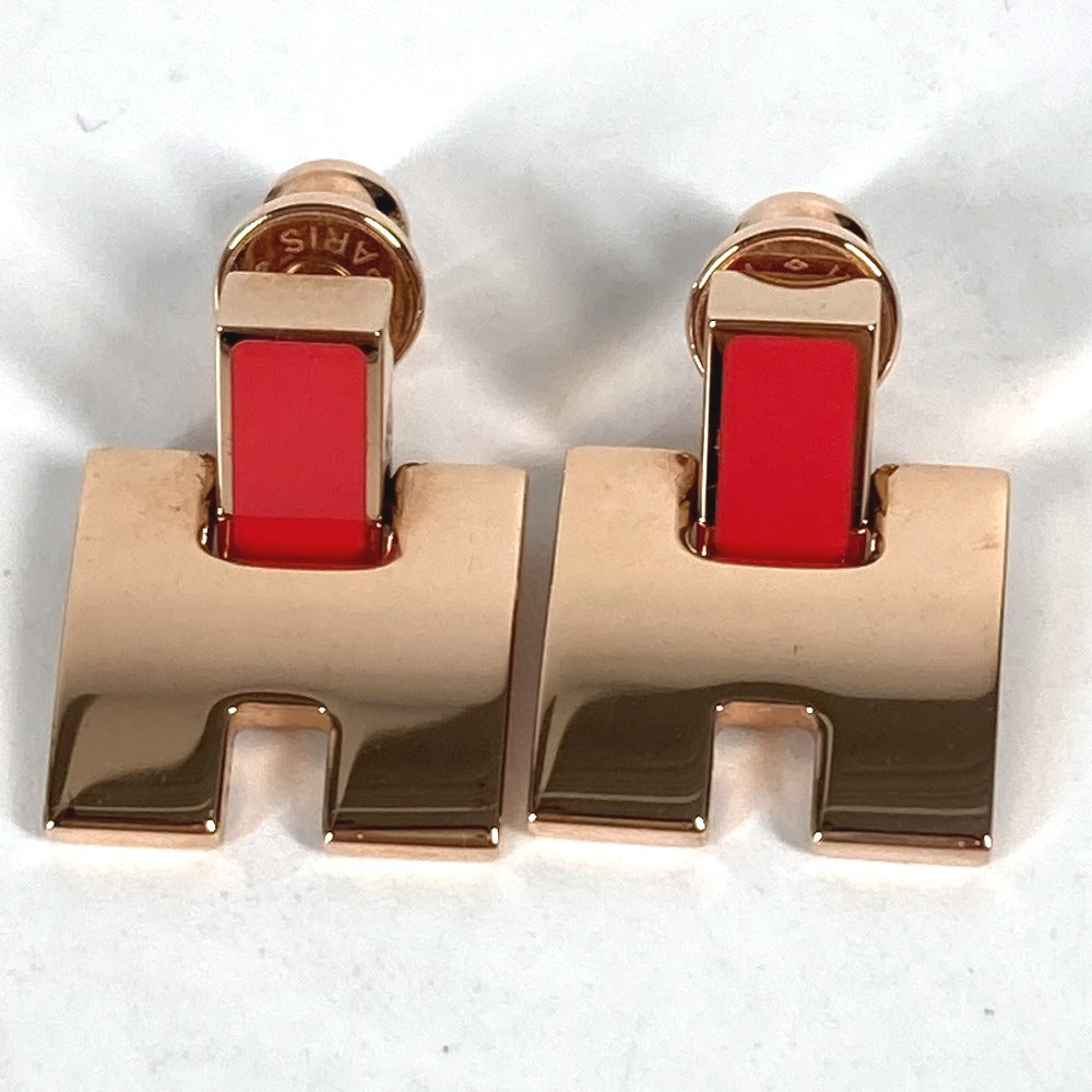 HERMES Pierce metal pink Eileen Women Used
