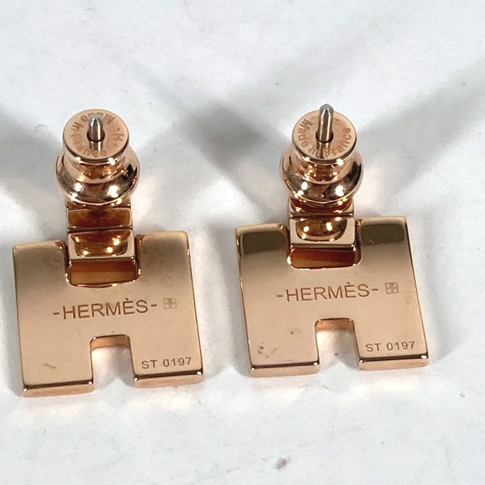 HERMES Pierce metal pink Eileen Women Used