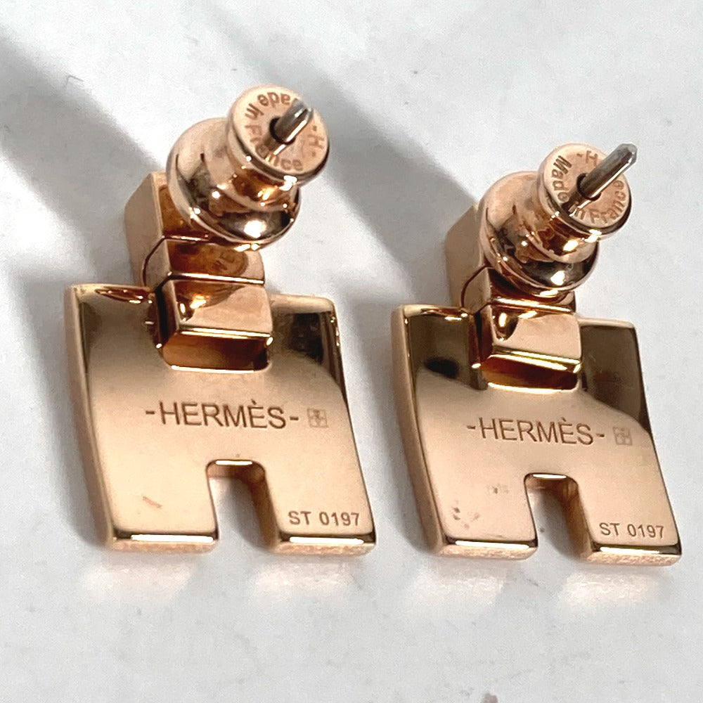 HERMES Pierce metal pink Eileen Women Used