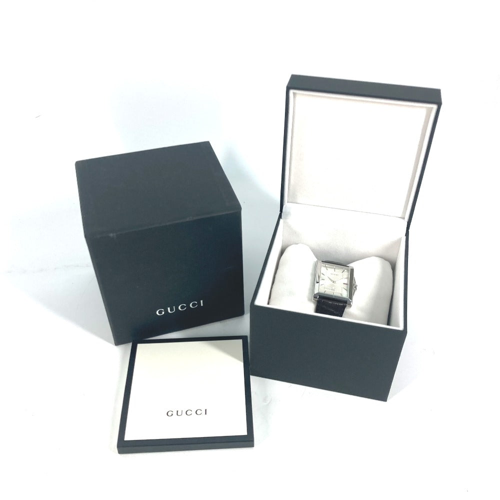 GUCCI Watches Quartz YA138407 Stainless Steel Silver Rectangle Silver dial mens Used