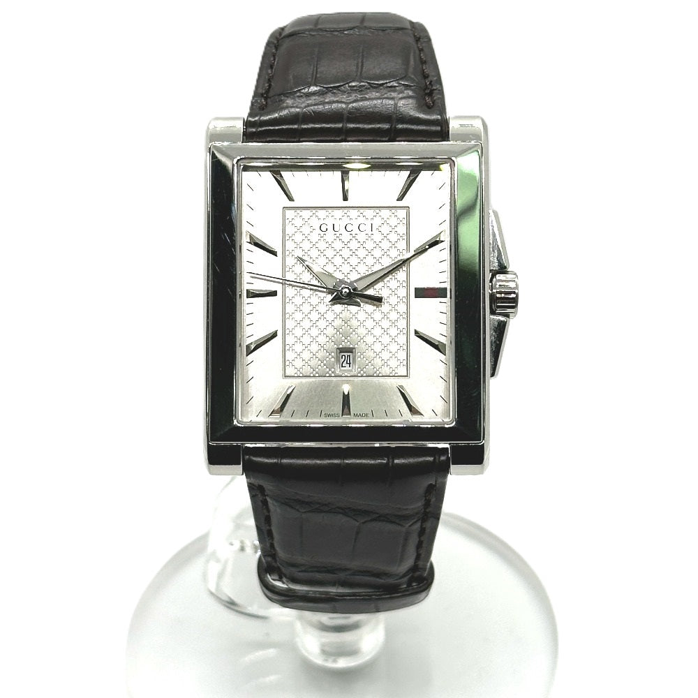 GUCCI Watches Quartz YA138407 Stainless Steel Silver Rectangle Silver dial mens Used