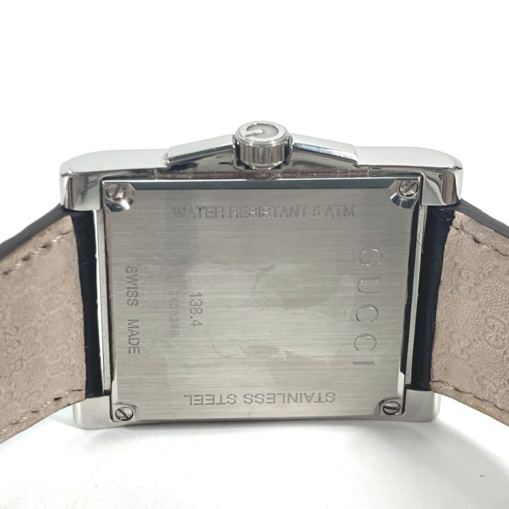 GUCCI Watches Quartz YA138407 Stainless Steel Silver Rectangle Silver dial mens Used