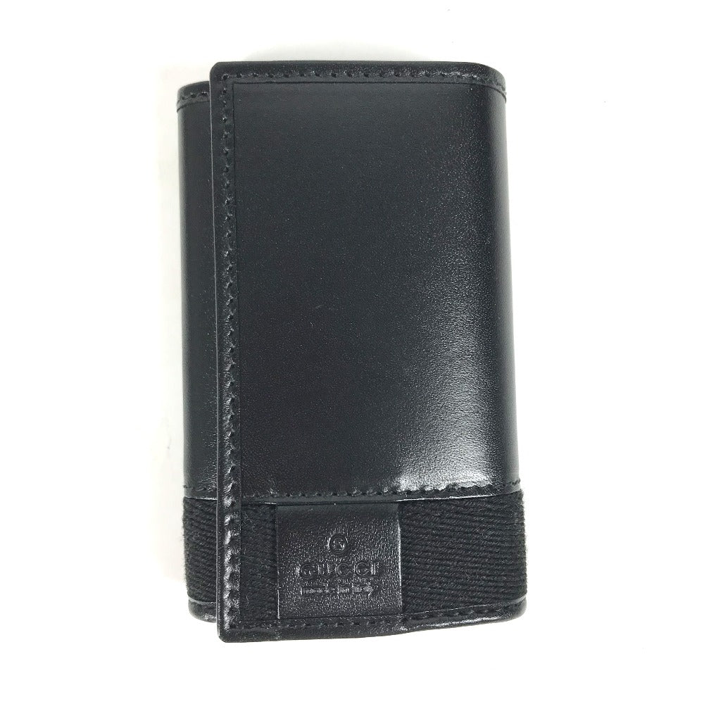 GUCCI Key case Key holder  033・2149 leather black GG logo