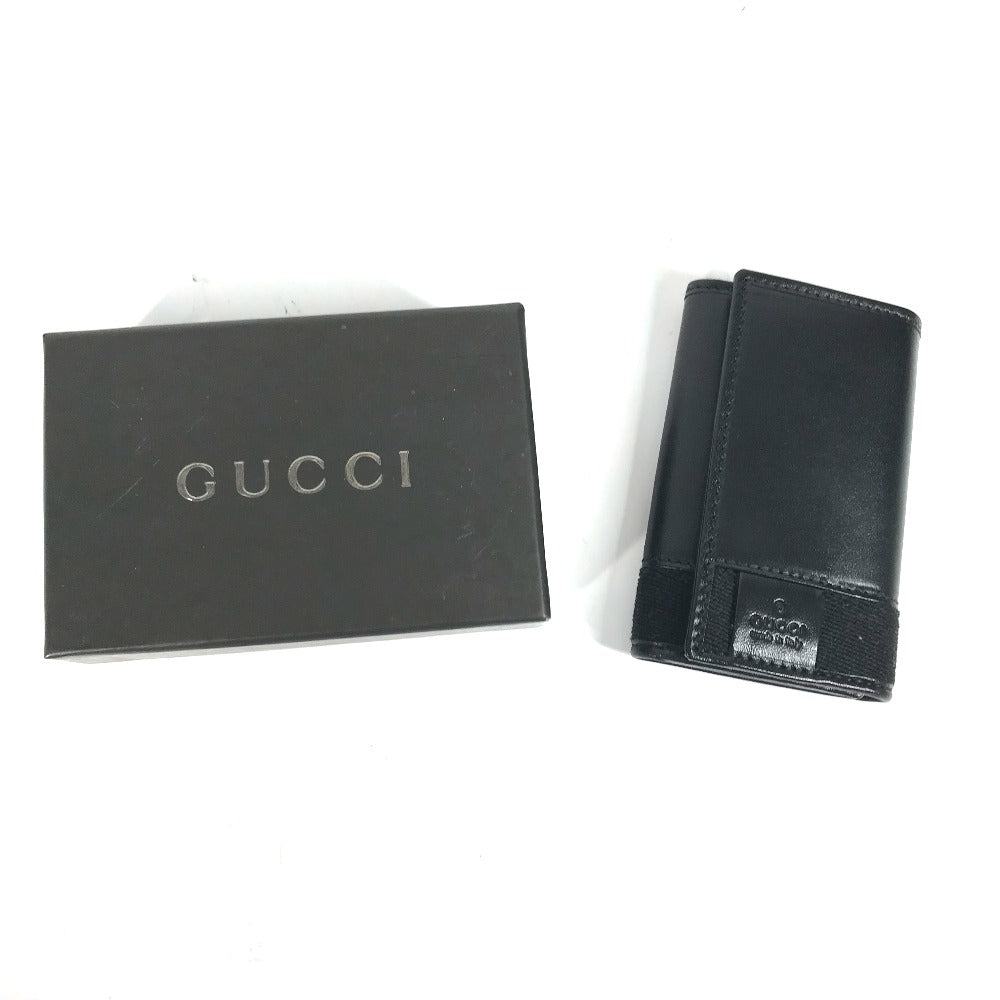 GUCCI Key case Key holder  033・2149 leather black GG logo