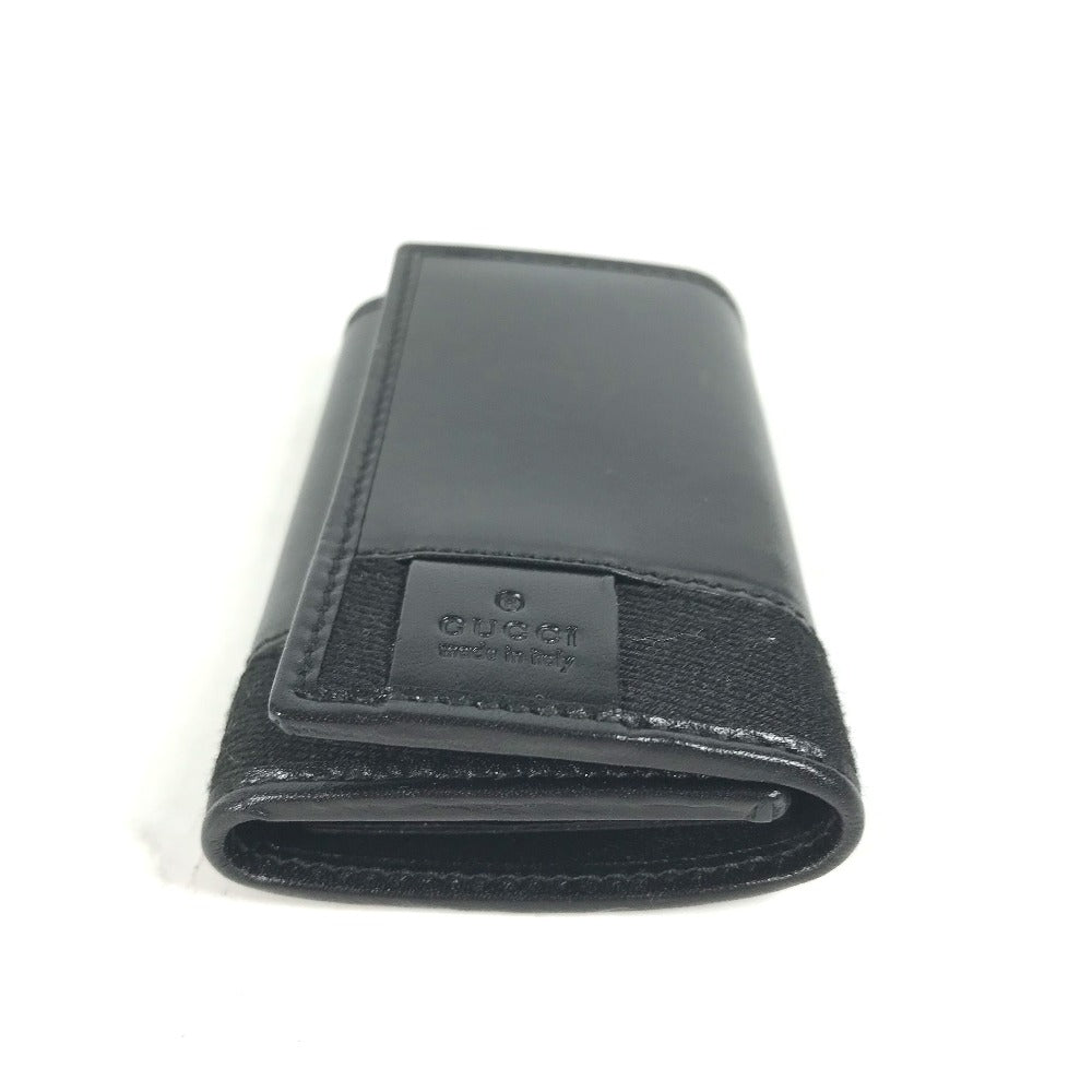 GUCCI Key case Key holder  033・2149 leather black GG logo