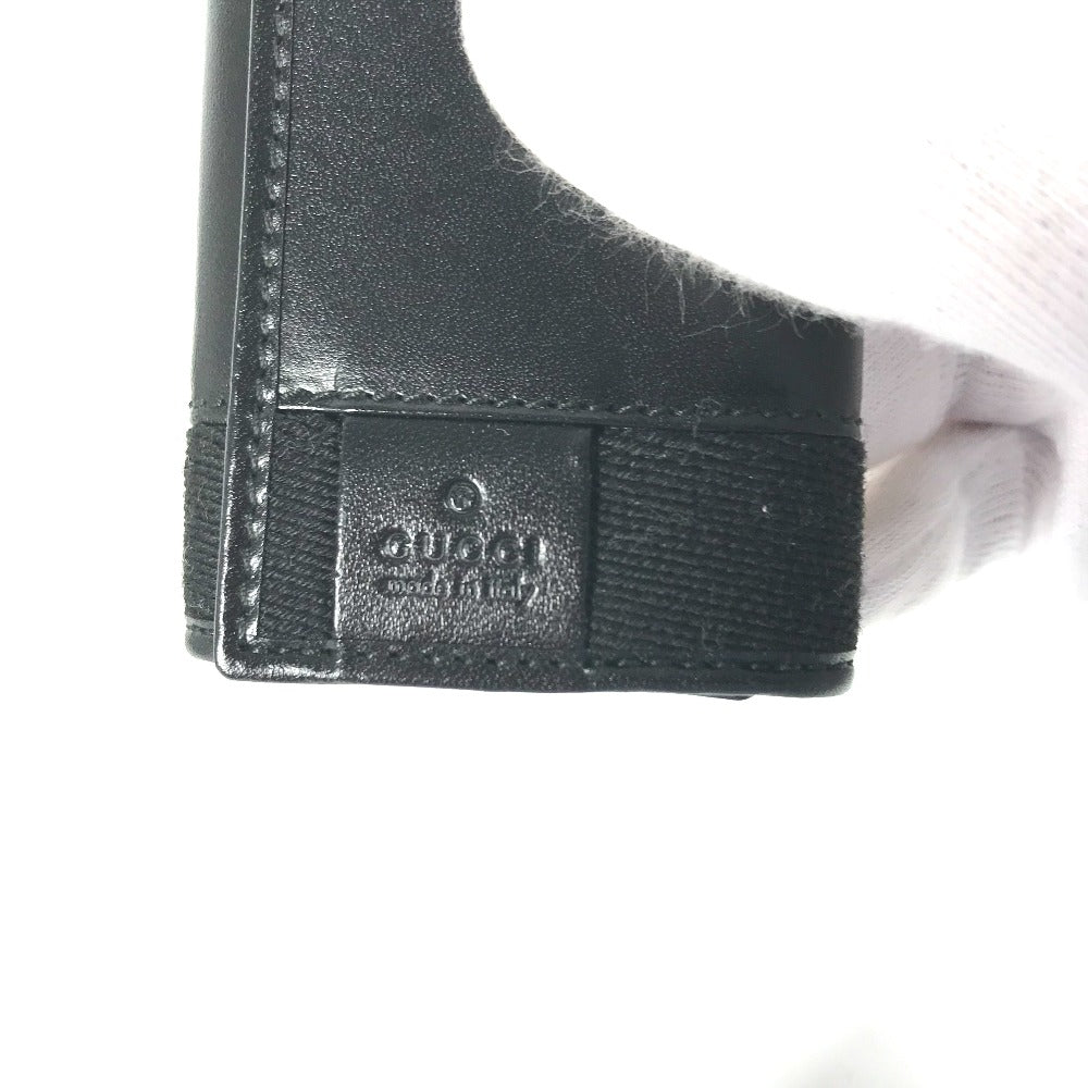 GUCCI Key case Key holder  033・2149 leather black GG logo