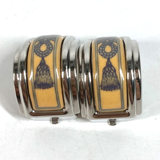 HERMES Earring metal Silver Emile Women Used