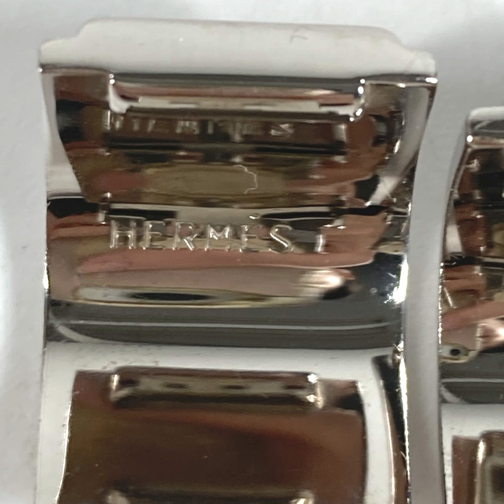 HERMES Earring metal Silver Emile Women Used