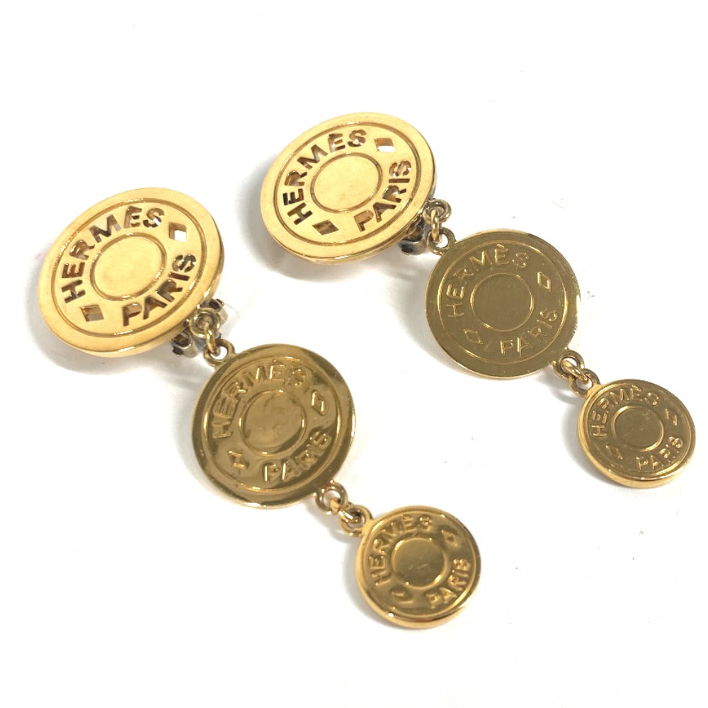 HERMES Earring metal gold 3 Series Women Used