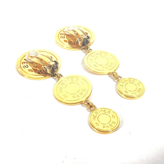 HERMES Earring metal gold 3 Series Women Used