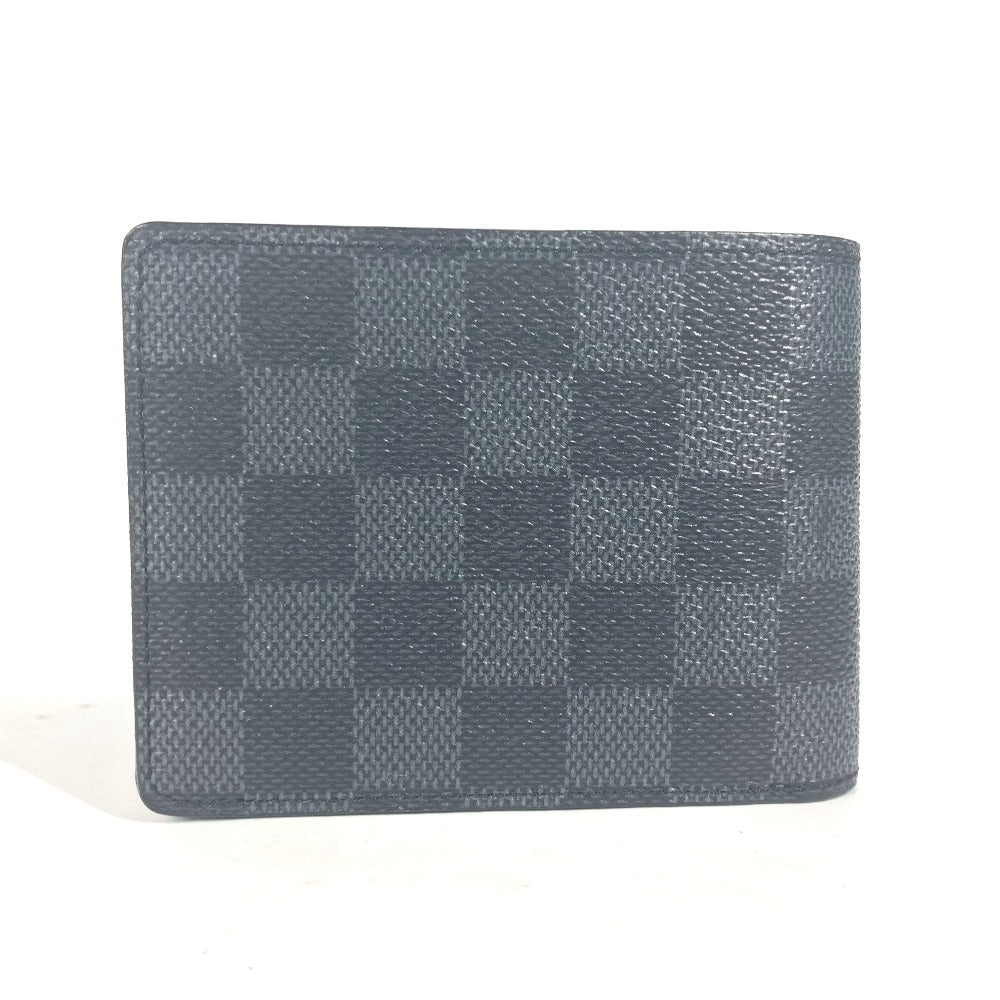 LOUIS VUITTON Folded wallet N60434 Damier canvas black Damier Graffiti 3D Portefeuille Multipull