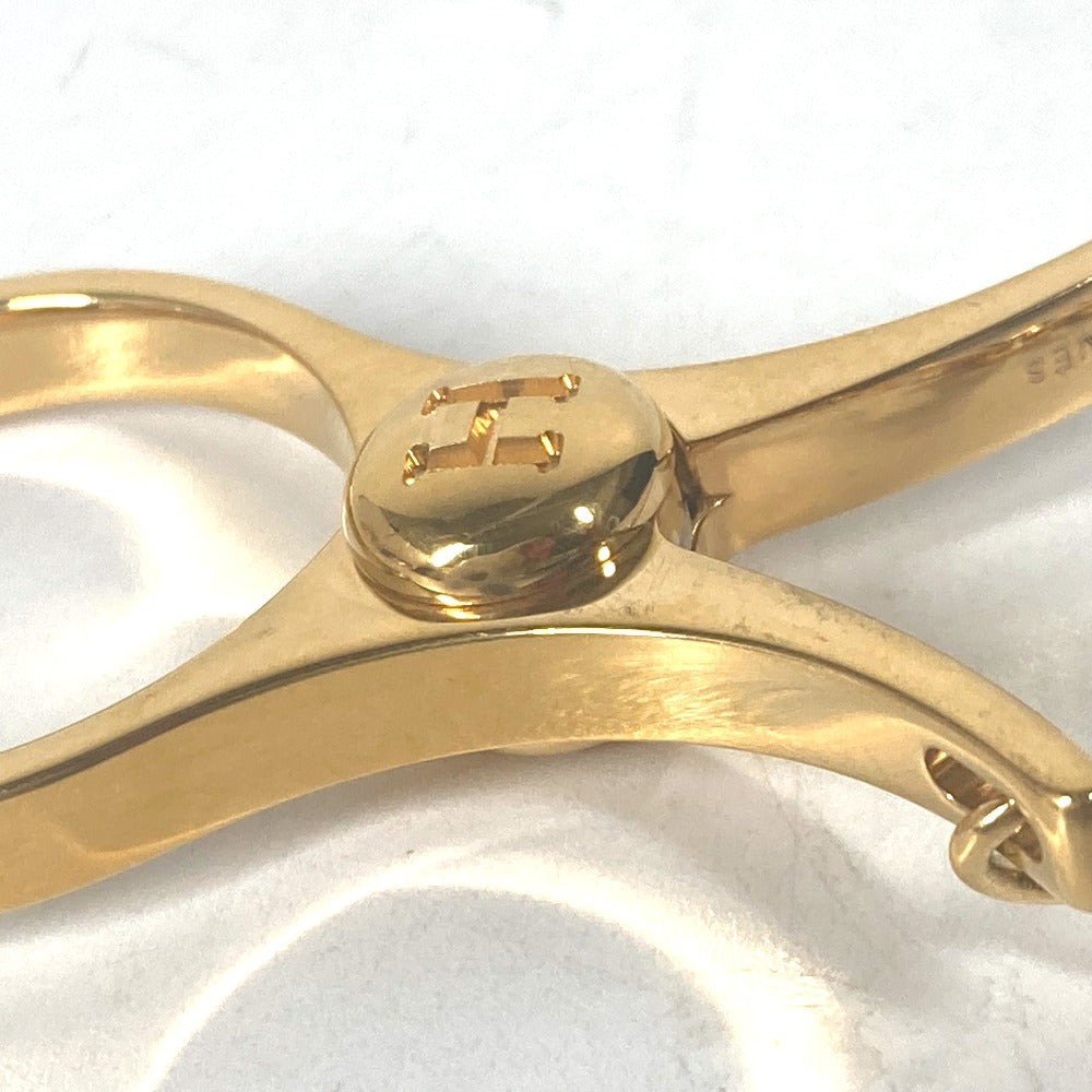 HERMES Glove holder metal gold Philo Glove Holder Women Used