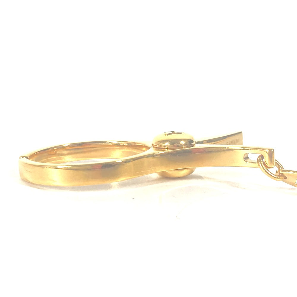 HERMES Glove holder metal gold Philo Glove Holder Women Used