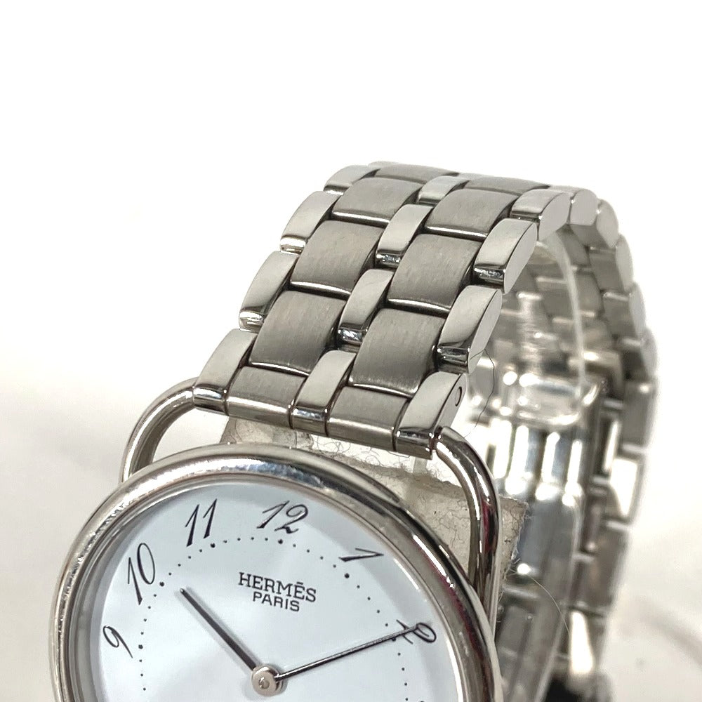HERMES Watches Quartz Stainless Steel Silver Arceau blue dial Women Used
