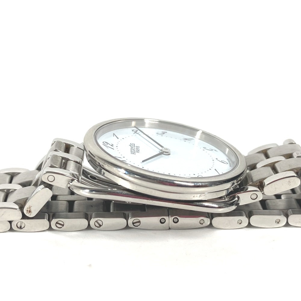HERMES Watches Quartz Stainless Steel Silver Arceau blue dial Women Used