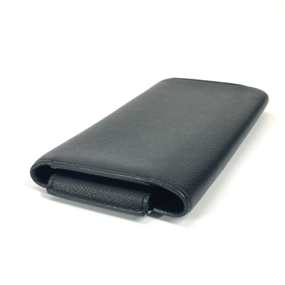 HERMES Long Wallet Purse Epsom black Long wallet Passan Long