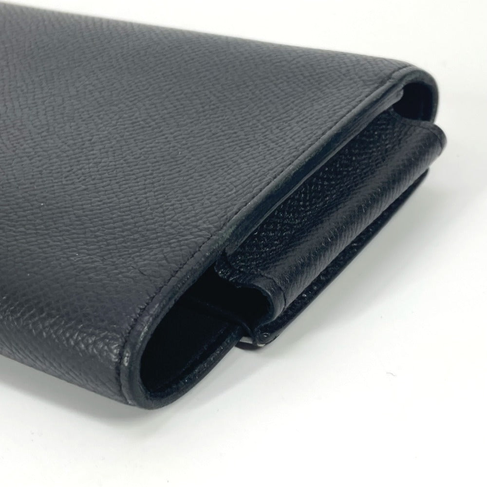 HERMES Long Wallet Purse Epsom black Long wallet Passan Long