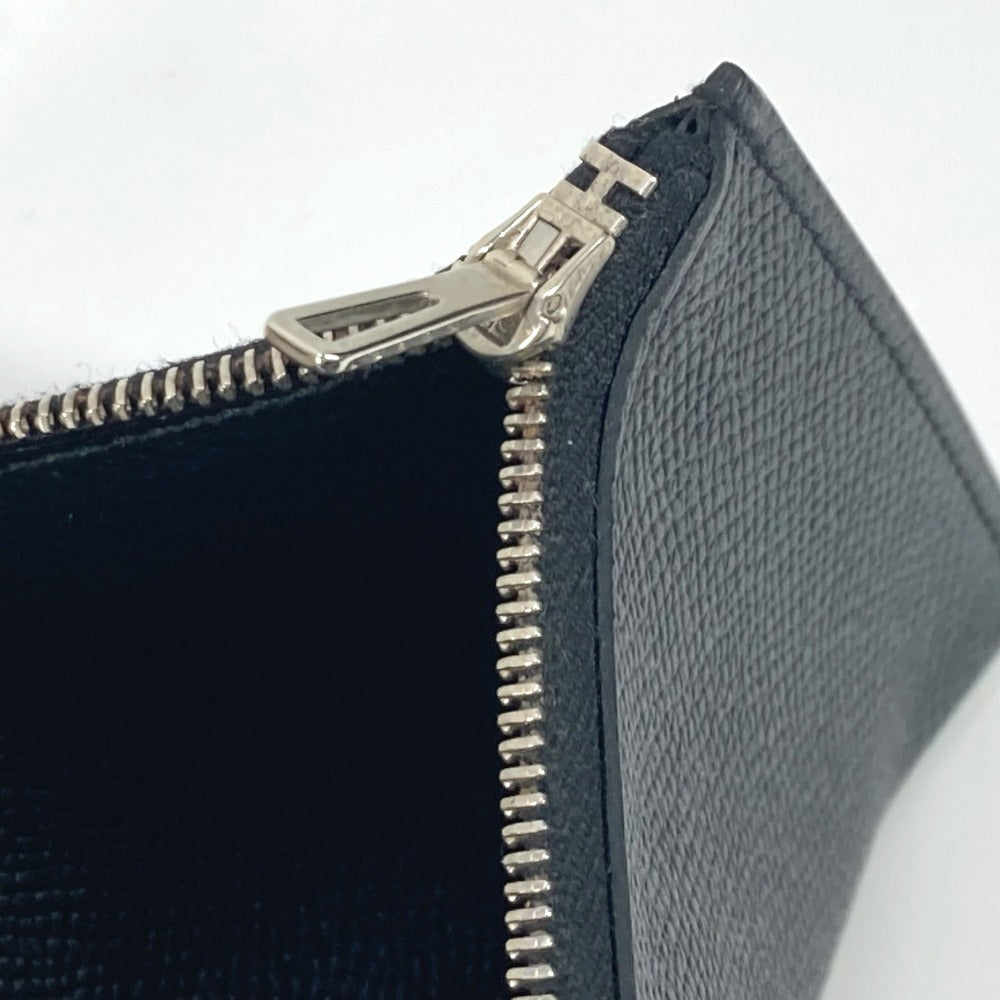 HERMES Long Wallet Purse Epsom black Long wallet Passan Long