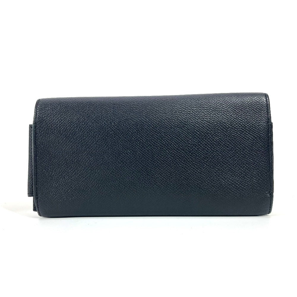 HERMES Long Wallet Purse Epsom black Long wallet Passan Long
