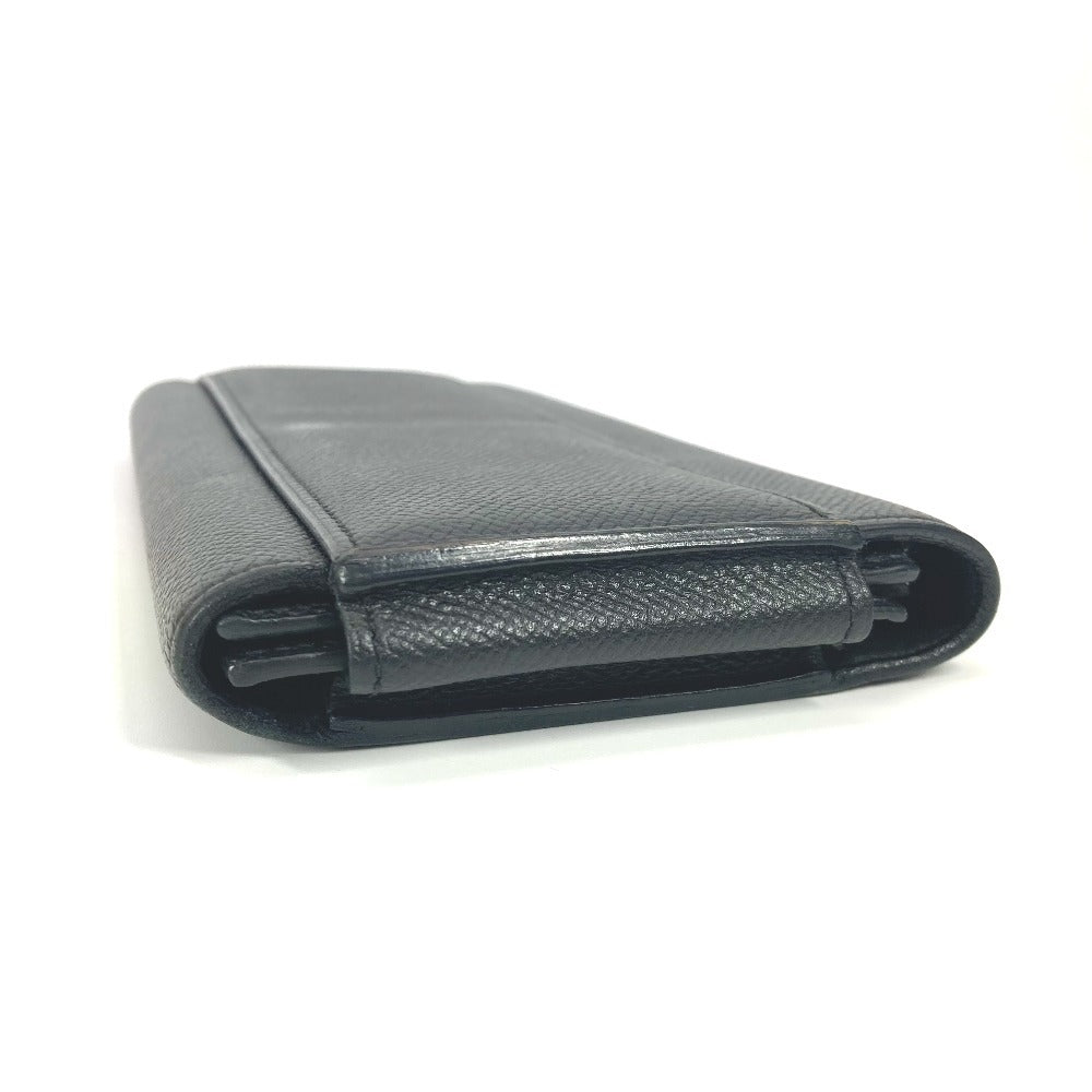 HERMES Long Wallet Purse Epsom black Long wallet Passan Long