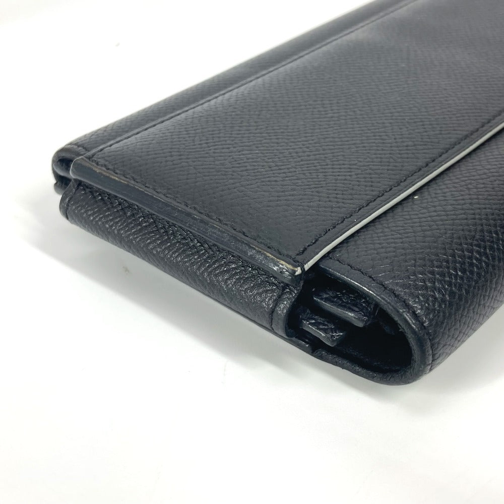 HERMES Long Wallet Purse Epsom black Long wallet Passan Long