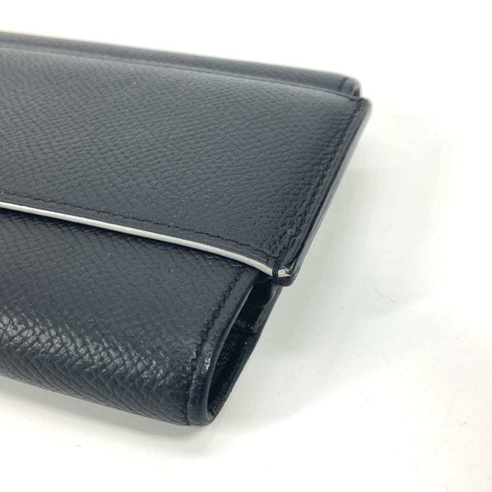 HERMES Long Wallet Purse Epsom black Long wallet Passan Long